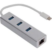 USB-C 3.1 hub 3x USB-A 3.0 + 1x 8P8C (RJ45) Velleman PCMP202 - thumbnail