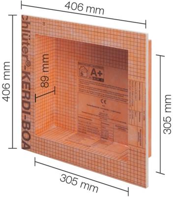 Schluter Kerdi-Board-N Inbouwnis 30,5x30,5cm betegelbaar Schluter Kerdi-Board-N Inbouwnis 30,5x30,5cm betegelbaar