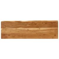 Bankje met natuurlijke rand 105 cm massief acaciahout - thumbnail