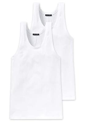 2-Pack heren hemden - Authentic - Elastisch katoenen mannen onderhemd - Singlet heren - Zwart - Wit - thumbnail