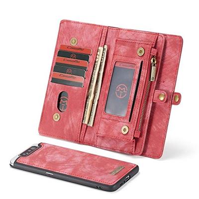 Caseme - vintage 2 in 1 portemonnee hoes - Samsung Galaxy A80 - Rood Caseme - vintage 2 in 1 portemonnee hoes - Samsung Galaxy A80 - Rood