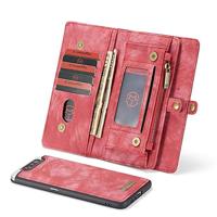 Caseme - vintage 2 in 1 portemonnee hoes - Samsung Galaxy A80 - Rood - thumbnail