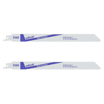 Wolfcraft 3568000 2 reciprozaagbladen Zaagbladlengte 228 mm 2 stuk(s)