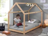 Bed CABANA 90x200 cm natuurlijke pijnboom - thumbnail