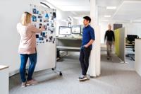 Maul Mobiel whiteboard MAULpro easy2move (b x h) 1000 mm x 1800 mm Wit Kunststof coating Aan beide zijden te gebruiken, Incl. wielen - thumbnail