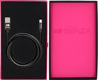 Senza Premium Leather Charge/Sync Cable Lightning 1.5m Black - thumbnail