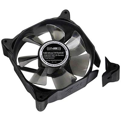 NoiseBlocker Multiframe M8-S3 PC-ventilator Zwart, Grijs (transparant) (b x h x d) 80 x 80 x 25 mm