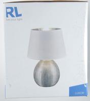 Trio TafellampLuxor 35cm zilver met wit - R50631089 - thumbnail