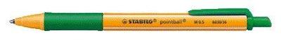 Balpen STABILO pointball 6030/36 medium groen | 100 stuks