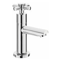 Fonteinkraan Wiesbaden Asmaro | Opbouw | Koudwater kraan | Standaard model | Cross | Chroom - thumbnail