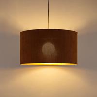 Scandinavische stijl Hanglamp - Corduroy Lampenkap - Cilinder - Brown - ø40 x 126 cm - E27 Fitting - Geschikt voor Woonkamers en slaapkamers - Inclusief 1 meter kabel - thumbnail