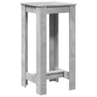 Bartafel 51x50x103,5 cm bewerkt hout betongrijs - thumbnail