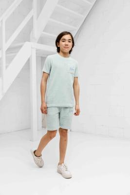 Malelions Signature Towelling Zomerset Kids Lichtblauw - Maat 140 - Kleur: Lichtblauw | Soccerfanshop