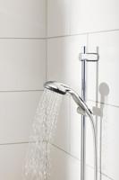 GROHE Vitalo Start 100 glijstangset - 60cm - ronde handdouche - 3 straalsoorten - gladde doucheslang - chroom/zwart 26032000 - thumbnail