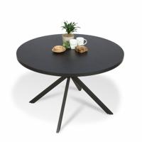 Ronde Eettafel Phoenix (120cm)  | Melamine  | Melamine | Zwart - thumbnail