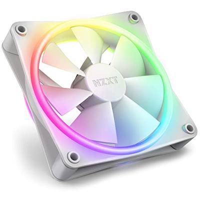 NZXT f120 rgb duo case fans (wit, 3 stuks, 120 x 120 x 25 mm, pwm, incl. controller)