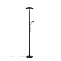 Trio VloerlampPalermo zwart met leeslamp - R45741132 - thumbnail