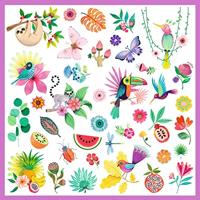160 stickers Paradijs DJECO rozen - thumbnail