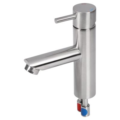 Differnz Differnz koud/warmwater kraan recht - mat chroom Differnz Differnz koud/warmwater kraan recht - mat chroom