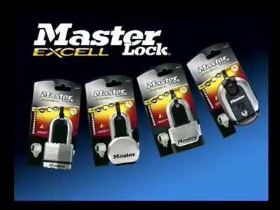 Master Lock P23615 Hangslot Zilver, Zwart
