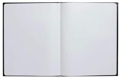 Gastenboek exacompta graphik 270x220 blanco zwart
