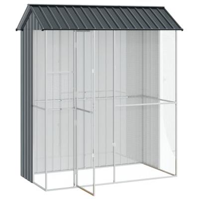 Vogelkooi Antraciet 215 x 110 x 247 cm Gegalvaniseerd staal