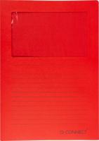 Q-CONNECT L-map met venster, 120 g/m², A4, pak van 100 stuks, rood - thumbnail