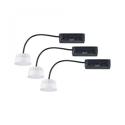 Paulmann 92477 LED-inbouwlamp Set van 3 stuks LED 19.5 W Satijn