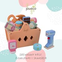 Joueco gevulde houten winkelmand - thumbnail