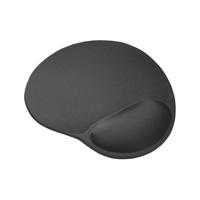 Trust Bigfoot Gel Muismat met polssteun Ergonomisch Zwart - thumbnail