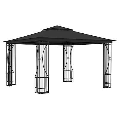 VidaXL Prieel met netten 300x300x265 cm antracietkleurig - thumbnail