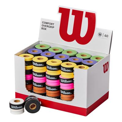 BOX OF 60 COLOR OVERGRIPS WILSON
