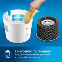Philips hu4816/10 series 2000 luchtbevochtiger 4l wit/champagne - thumbnail