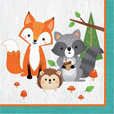 Haza Witbaard wild ones servetten, 16st.