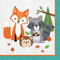 Haza Witbaard wild ones servetten, 16st. - thumbnail