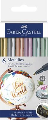 Faber Castell Marker Metallic - Kleur assorti - lijnbreedte 1,5mm