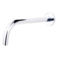 Wiesbaden SLIM 18mm uitloop rond 25 cm 1/2" chroom - thumbnail