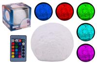 Johntoy maanlamp colorchanging met afstandsbediening - thumbnail
