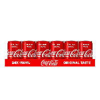 Coca-Cola frisdrank, mini blik van 15 cl, pak van 24 stuks - thumbnail