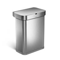 Simplehuman - Sensor Afvalemmer, Voice Control, 58 L, Zilver - Simpleh - thumbnail