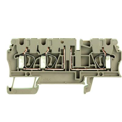 Weidmüller 8728450000 Testscheidingsserieklem Spanveer Donkerbeige 100 stuk(s)