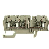 Weidmüller 8728450000 Testscheidingsserieklem Spanveer Donkerbeige 100 stuk(s) - thumbnail