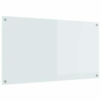 VidaXL Keuken spatscherm wit 110 x 60 cm gehard glas - thumbnail