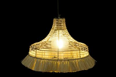 Plafondlamp DKD Home Decor Natuurlijk Metaal 40 W Jute (45 x 45 x 36 cm)