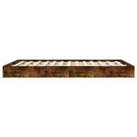 Bedframe zonder matras hout gerookt eikenkleurig 140x200 cm - thumbnail