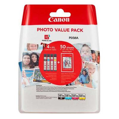 Canon CLI-581XL Photo Value Pack C/M/Y/BK