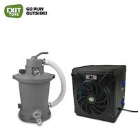 EXIT rond zwembad ø450x122cm met filter- en warmtepomp + zandfilter (Kleur: bruin) - thumbnail