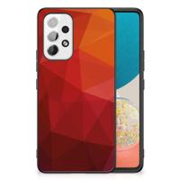 Backcover voor Samsung Galaxy A53 Polygon Red - thumbnail