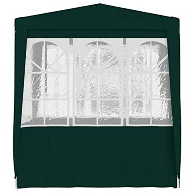 Partytent met zijwanden professioneel 90 g/m 2,5x2,5 m groen - thumbnail