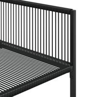 9-delige Tuinset poly rattan zwart - thumbnail